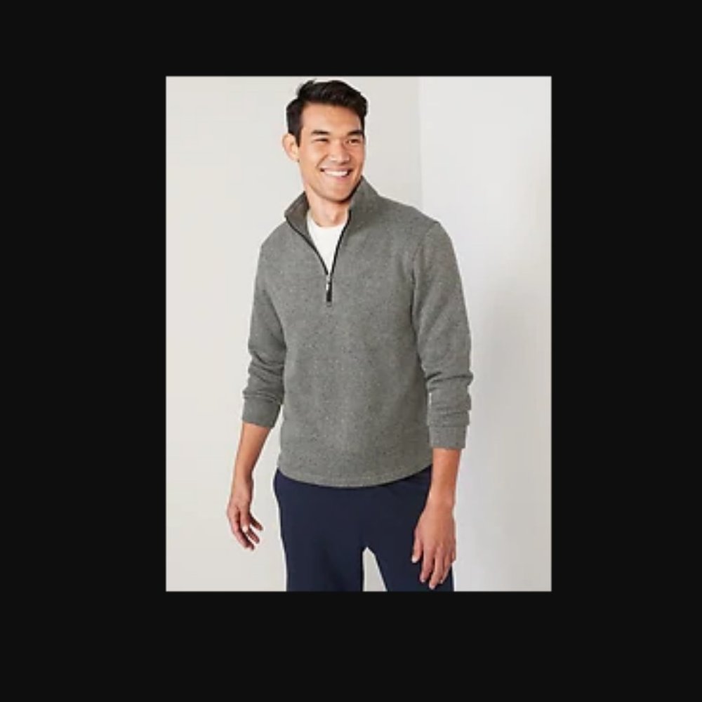 NEW Old Navy Men's Mock Neck Sweater. Color Stone Gray. NWT. Size XX‎ Large